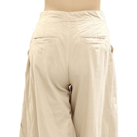 Free People Tegan Washed Barrel Trousers Pants Pleated Tapered Leg XXS 278600 - Picture 8 of 9